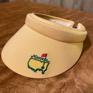 Vintage masters gold visor in pale yellow